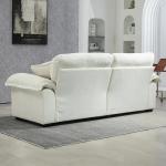 84' Chenille Recliner Sofa with 2 Pillows & Memory Foam - Beige
