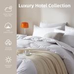 WENERSI Goose Feather Down Comforter Queen Size,100% Organic Cotton Duvet Insert,All-Season Luxury Duvet Insert with Baffle Box Design, 750+Fill Power Hotel Collection Bedding Comforter