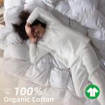 WENERSI Goose Feather Down Comforter Queen Size,100% Organic Cotton Duvet Insert,All-Season Luxury Duvet Insert with Baffle Box Design, 750+Fill Power Hotel Collection Bedding Comforter