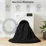 Easthome King Comforter Set 7 Pieces - Ultra-Soft Bed in a Bag King Size, Cozy Luxury Bedding Sets with All Season Comforter, Flat Sheet, Fitted Sheet, 2 Pillow Shams & 2 Pillowcases, Black