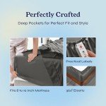 California Design Den Queen Sheets Set - Soft 400 Thread Count Sateen, 100% Cotton Sheets, Deep Pockets with All Around Elastic for a, Cool & Durable Bedding Set - Light Grey