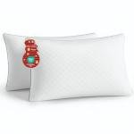 JOLLYVOGUE Pillows Queen Size Set of 2, Oeko-Tex Certified Bed Pillows for Side, Back, and Stomach Sleepers - Medium Support Down Alternative Filling, Machine-Washable