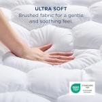 Bedsure Full Size Mattress Pad - Quilted Fitted Mattress Topper Protector with 8-21 Inches Deep Pocket, Noiseless Breathable Bed Cover Padded, Machine Washable, White, 54x75 Inches