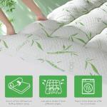 Mattress Topper Queen Size,Viscose Made from Bamboo Pillow Top Mattress Topper,1200 GSM Cooling Mattress Pad,2In Extra Thick Pillow Top for Back Pain with 8"-18" Deep Pocket(60"x80")