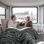 Utopia Bedding Sherpa Blanket Twin Size (Grey, 60x80 Inches) - Soft Lightweight Plush Fleece Reversible Winter Blanket for Bed, Sofa, Couch, Camping and Travel