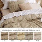 Bedsure Cotton Duvet Cover King Size - Tufted Geometry Duvet Cover Set, 3-Piece Soft and Breathable Boho Bedding Set for All Seasons (Nomad, King, 104"x90")