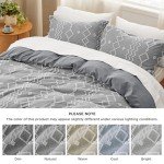 Bedsure Boho Duvet Cover Queen Size - Cationic Dyed Tufted Duvet Cover Set, 3-Piece Shabby Chic Boho Bedding for All Seasons (Dark Grey, 90" x 90")