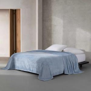 Calvin Klein - Queen Blanket, Soft Plush Bedding, Medium Weight Bed Blanket (Core Plush Blue, Queen)