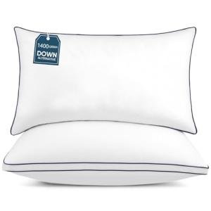 Comphekept Luxury Hotel Pillows King Size 2-Pack, Adjustable Height for Neck Pain Relief, Hypoallergenic & Breathable with Cloud-Like Support, Machine Washable Down-Alternative Fill