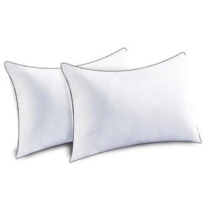 JOLLYVOGUE King Size Pillows for Sleeping Set of 2, Soft and Supportive Bed Pillows with Down Alternative Filling for Side and Back Sleepers, Hotel Collection, 36x20 Inches