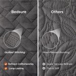 Bedsure Quilts King Size - Lightweight Bedspreads King Size with Basket Weave Pattern, Soft Quilt Bedding Set, Grey Comforter Set Coverlet for All Seasons with 2 Pillow Shams