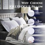JOLLYVOGUE King Size Pillows for Sleeping Set of 2, Soft and Supportive Bed Pillows with Down Alternative Filling for Side and Back Sleepers, Hotel Collection, 36x20 Inches
