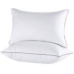 JOLLYVOGUE King Size Pillows for Sleeping Set of 2, Soft and Supportive Bed Pillows with Down Alternative Filling for Side and Back Sleepers, Hotel Collection, 36x20 Inches