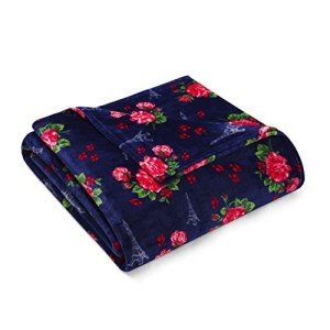 Betsey Johnson | Fleece Collection | Blanket - Ultra Soft & Cozy Plush Fleece, Lightweight & Warm, Perfect for Bed or Couch, Twin, Floral