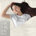 Utopia Bedding Queen Sheet Set – 4 Piece Bed Sheets for Queen Size Bed, Soft and Breathable Microfiber, Includes 1 Fitted Sheet, 1 Flat Sheet and 2 Pillowcases (Ivory)