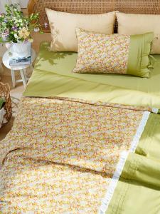 Three-piece bed sheet, quilt cover, pillow cover, cotton four seasons, universal