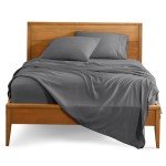 Bare Home Split Head Flex King Sheet Set - 1800 Ultra-Soft Microfiber Bed Sheets - Double Brushed - Deep Pockets - Easy Fit - 4 Piece Set - FlexTop Bedding Sheets (Grey)