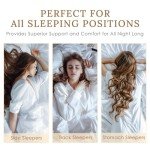 HUXMEYSON Pillows Standard Size Set of 4, Bed Pillows Set of 4, Down Alternative Luxury Hotel Pillows for Sleeping Standard Pillows Set of 4 for Side and Back Sleepers