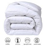 COHOME King Size Cooling Comforter - Down Alternative Duvet Insert with Anti-Clump Tech & 8 Tabs, All-Season Reversible Luxury Hotel Bedding - Gifts for Women/Men, White 90x102 inches