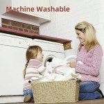 L LOVSOUL Down Alternative Queen Comforter Duvet Insert,All Season Duvet Insert with Corner Tabs,White Comforter Queen Size 90x90Inches