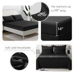 JOLLYVOGUE Queen Comforter Set, 7-Piece Bed in a Bag Queen, Ultra-Soft Comforters Queen Size, Queen Size Comforter Sets, Goose Down Alternative, Oeko-TEX Certified, Sheets & Pillowcases