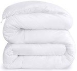 Utopia Bedding Comforters Queen Size, All Season Duvet Insert, Down Alternative Box Stitched Bed Comforter with Corner Tabs, Machine Washable (White)