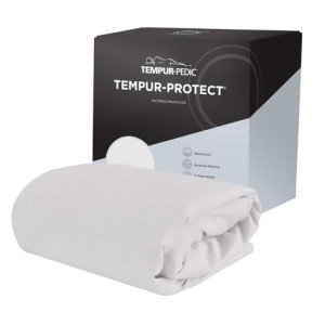 Tempur-Pedic Protect Waterproof Mattress Protector, Queen, White