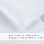 COHOME King Size Cooling Comforter - Down Alternative Duvet Insert with Anti-Clump Tech & 8 Tabs, All-Season Reversible Luxury Hotel Bedding - Gifts for Women/Men, White 90x102 inches