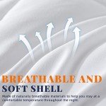 Cosybay Down Alternative Comforter (White, King) - All Season Soft Quilted King Size Bed Comforter - Duvet Insert with Corner Tabs - Winter Summer Warm Fluffy, 102x90 inches