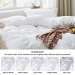 Bedsure White Duvet Cover King Size - 3 Pieces Prewashed Extra Soft Bedding Set, Includes 1 Duvet Cover 104x90 Inches with Zipper Closure & 2 Pillow Shams, Comforter Not Included