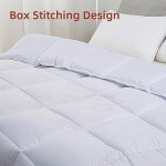 L LOVSOUL Down Alternative Comforter King Size Duvet Insert,All Season Duvet Insert with Corner Tabs,White Comforter King 106x90Inches