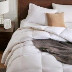 APSMILE All Season Down Feather Fibers Comforter King Size - Ultra-Soft Extra Fluffy Hotel Collection Duvet Insert Fluffy Medium Warm Quilt Comforter with Corner Tabs(106x90, White)