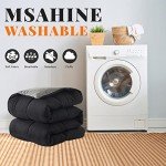 Cosybay Down Alternative Comforter (Black/Grey, Twin) - All Season Soft Quilted Twin Size Bed Comforter - Duvet Insert with Corner Tabs -Winter Summer Warm Fluffy, 64x88 inches