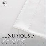 Danjor Linens Queen 6 Piece Sheet Set - Hotel Quality, Breathable, & Cooling Sheet Set with Deep Pockets - Soft Bed Sheets - Wrinkle Free - Machine Washable - White Sheets for Queen Size Bed - 6 pc