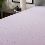 LUCID 3 Inch Lavender Infused Memory Foam Mattress Topper - Ventilated Design - King Size
