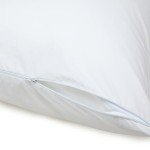 Amazon Basics Down Alternative 2 Bed Pillows with 2 Pillow Protectors for Back and Stomach Sleepers, Comfortable, Breathable, Soft Density, Standard, 26 x 20 in, White, Pack of 4