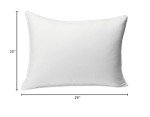 Amazon Basics Down Alternative 2 Bed Pillows with 2 Pillow Protectors for Back and Stomach Sleepers, Comfortable, Breathable, Soft Density, Standard, 26 x 20 in, White, Pack of 4