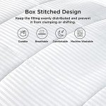 Bedsure Duvet Insert King Size - Lightweight Comforter, Quilted Cooling Duvet Insert, Down Alternative Comforter with 8 Tabs, GentleSoft™, Striped, Machine Washable, King, 90x102 inches