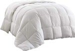 Chezmoi Collection All Season Down Alternative Comforter - Plush Microfiber Fill - Box Stitch Quilted - Duvet Insert with Corner Tabs (King, White)