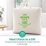 APSMILE Lightweight Down Feather Fibers Comforter King Size - Cooling Bed Comforter, Hotel Collection High Fill-Power Thin Duvet Insert for Warm Weather/Hot Sleepers, 106x90, White