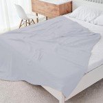Cosy Family 4 Layer Muslin Bed Blanket - Breathable and Lightweight Gauze Boho Blanket for Spring, Soft 100% Cotton Muslin, Slate, 55x80 Inches