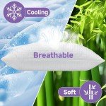 PlushHavenCloud New Adjustable Pillows Queen Size Set of 2 - Cooling Shredded Memory Foam Pillow for Sleeping 2 Pack, Bed Pillows for Side, Back, and Stomach Sleepers, Supportive, Washable Cover