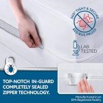 Guardmax Zippered Mattress Encasement - Queen Size - 100% Waterproof and Bed Bug Proof Mattress Protector - 6 Sided Absorbent Mattress Cover - Bed Sheet is Soft, Breathable, and Hypoallergenic.