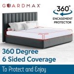 Guardmax Zippered Mattress Encasement - Queen Size - 100% Waterproof and Bed Bug Proof Mattress Protector - 6 Sided Absorbent Mattress Cover - Bed Sheet is Soft, Breathable, and Hypoallergenic.