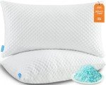 UYWO Cooling Memory Foam Pillows Firm and Soft, Queen Size Set of 2, Original Adjustable Pillows for Side, Back or Stomach Sleepers
