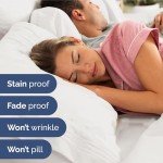 Extra Deep King Sheet Set - 6 Piece Breathable & Cooling Sheets - Hotel Luxury Bedding Set w/18-24 Inch Extra Deep Pockets - Easy Fit - Super Soft, Wrinkle Free and Comfy - Antique White, King Size