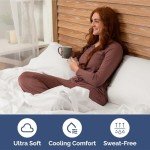 Extra Deep King Sheet Set - 6 Piece Breathable & Cooling Sheets - Hotel Luxury Bedding Set w/18-24 Inch Extra Deep Pockets - Easy Fit - Super Soft, Wrinkle Free and Comfy - Antique White, King Size