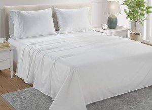 Egyptian Cotton Sheets for Queen Size Bed, Certified 800 Thread Count Queen sheet set, Luxury Sateen Weave Cotton Queen Bed Sheets queen sheets deep pocket, Egyptian Cotton Sheets Queen Size - White