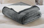Utopia Bedding Sherpa Blanket Twin Size (Grey, 90x66 Inches) - Soft Lightweight Plush Fleece Reversible Blanket for Bed, Sofa, Couch, Camping and Travel