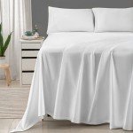 Threadmill 100% Cotton Sheets for Queen Size Bed - 600 Thread Count Queen Bed Sheets Set with 16” Deep Pocket - Sateen Weave 4-Piece Bedding Set with Cooling Effect, White